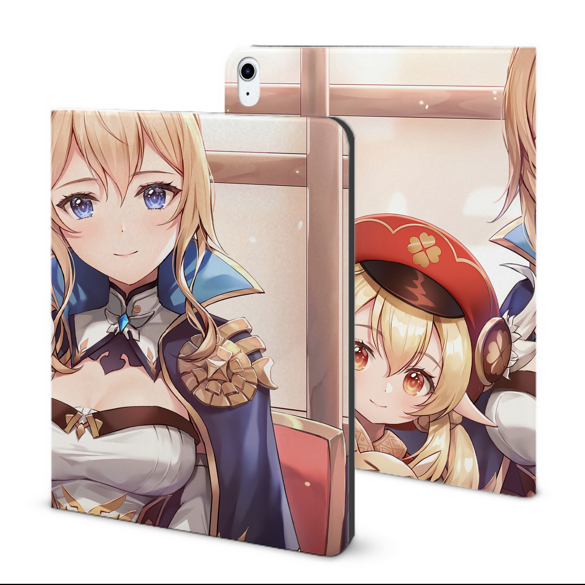 げんし神 genshin IPad ケース ブック型 PUレザー TPU 耐衝撃 軽量 薄型 ペン収納なし 全面保護 IPad 各モデル対応